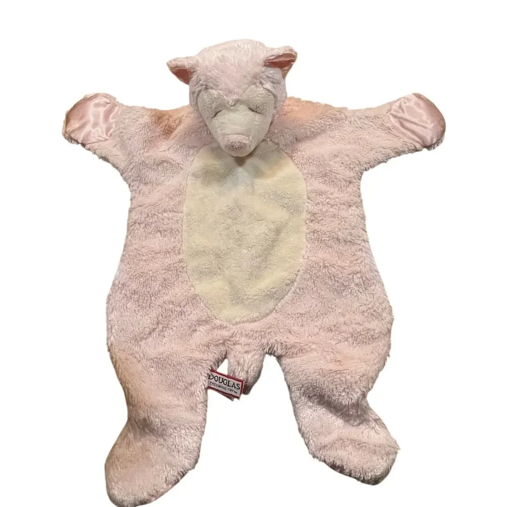 Douglas Baby Pink Blanket Snuggle Fleece Crib Bear Security Sshlumpie Cuddle Toy